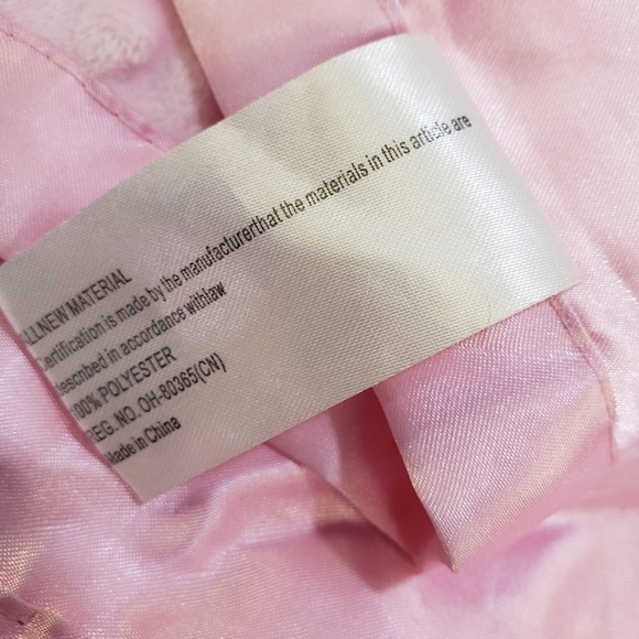 Pro Goleem Pink Elephant Satin Back Lovey Mini Security Blanket Knubby 16 Inch - Picture 7 of 8